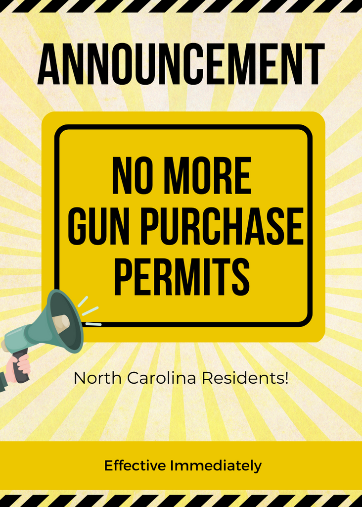 NC Pistol Purchase Permit Requirement Removed!
