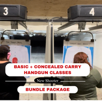 Women's Basic + Concealed Carry Handgun Class Bundle Package