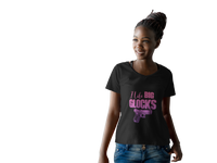 Big Glock Front/Back V-neck Ladies T-shirt